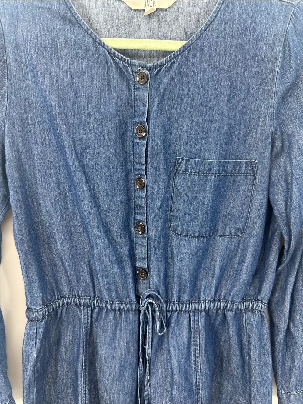 JACK by BB Dakota Denim Chambray Mini Dress Size Small 1185 - Picture 3 of 11